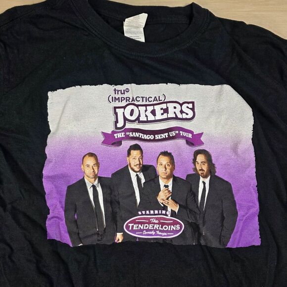 Impractical Jokers Shirt Mens Large Black The Tenderloins Comedy Tour Tee TruTV - Picture 5 of 8